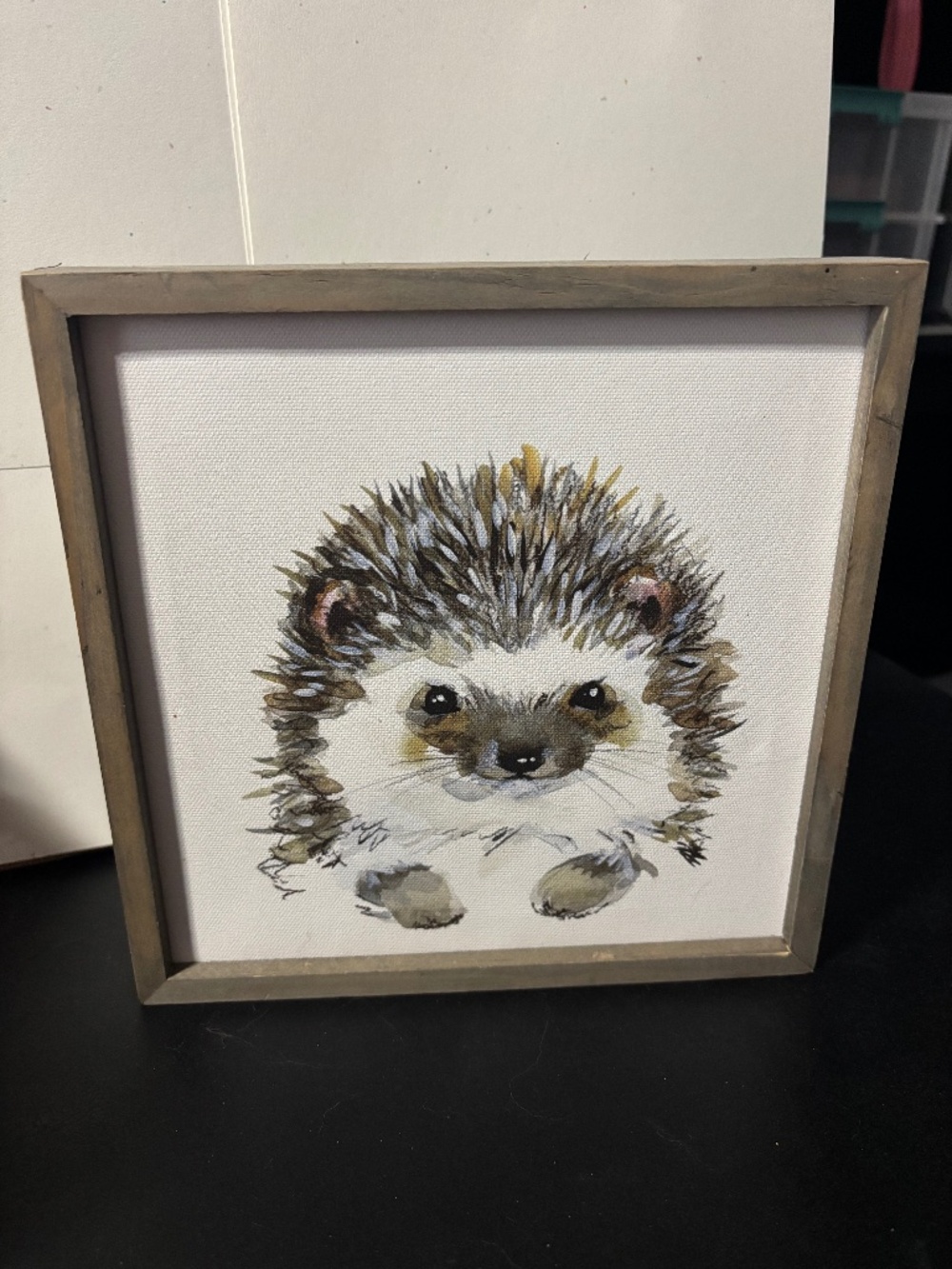 Hedgehog wooden decor